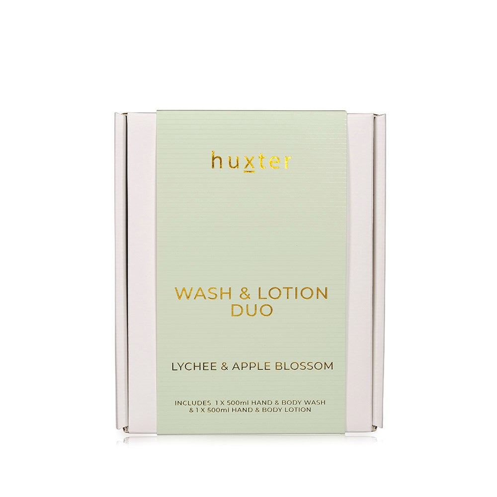 Huxter Wash &amp; Lotion Duo - Lychee &amp; Apple Blossom