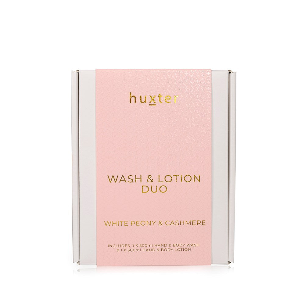 Huxter Wash &amp; Lotion Duo - White Peony &amp; Cashmere